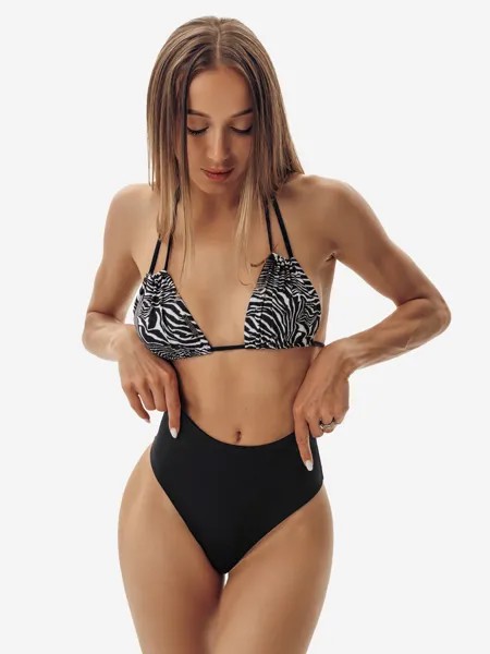 Женский топ Nebbia MACEIÓ bikini top - zebra 756, Белый