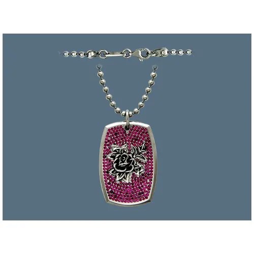 Подвеска Ed Hardy, сталь, рубин
