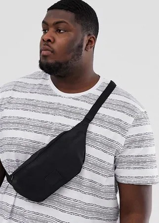 Черная сумка-кошелек через плечо ASOS DESIGN Plus-Черный цвет