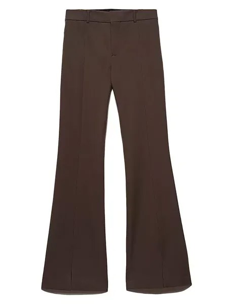 Расклешенные брюки Le High с разрезом Frame, цвет espresso