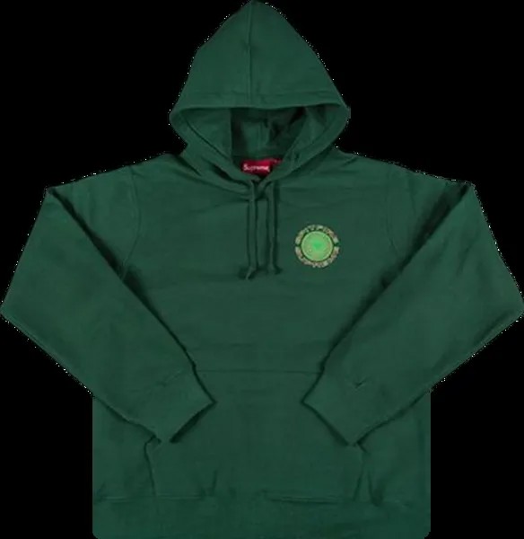 Толстовка Supreme x Spitfire Hooded Sweatshirt 'Green', зеленый
