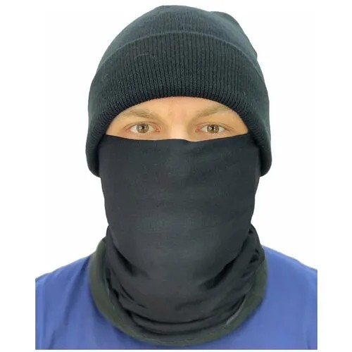 Шарф Skully Clothing Company, one size, черный