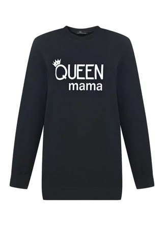 Черный свитшот с принтом Queen Mama Dan Maralex