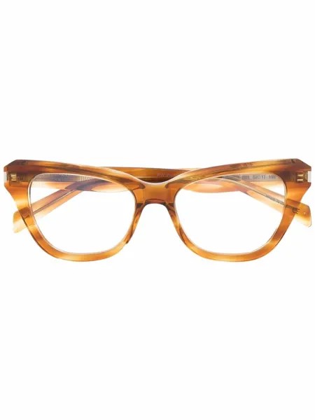 Saint Laurent Eyewear очки в оправе 'кошачий глаз'