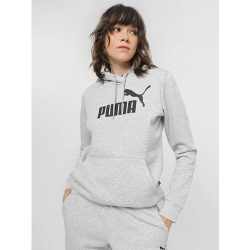 Худи PUMA ESS Logo, размер 48, , серый