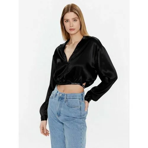 Блуза Calvin Klein Jeans, размер L [INT], черный