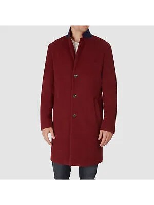 TOMMY HILFIGER Мужское бордовое пальто из смесовой шерсти Addison 44L