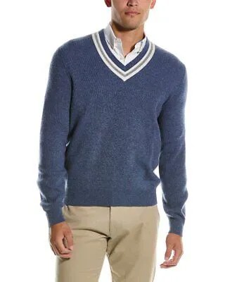 Кашемировый свитер с v-образным вырезом Brunello Cucinelli Мужской 48