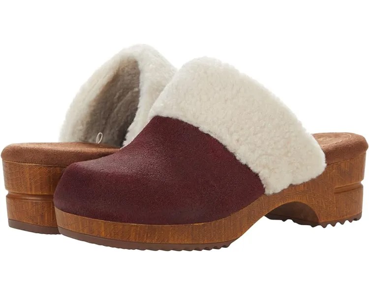 Сабо White Mountain Bonus, цвет Vino/Suede/Faux Fur