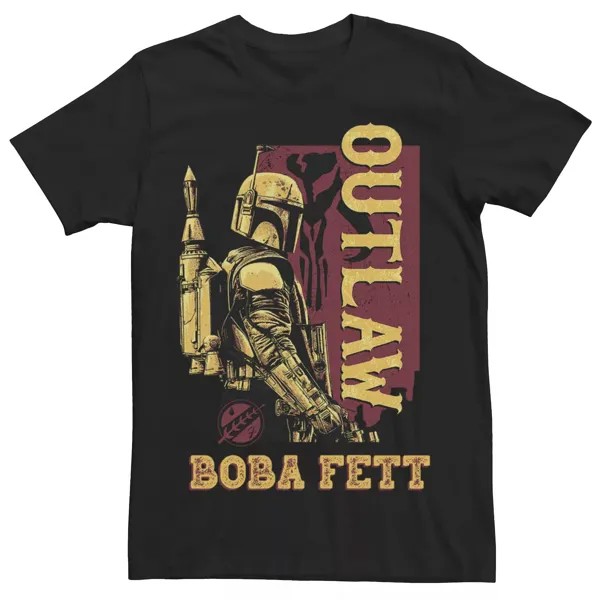 Мужская золотая костюмная футболка «Звездные войны: Книга Бобы Фетта Outlaw» Licensed Character