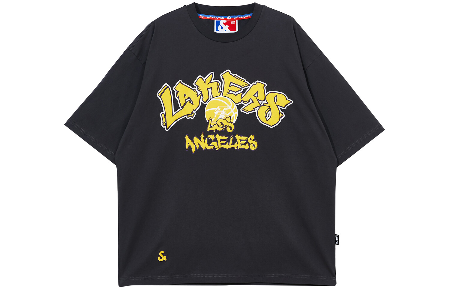 Футболка Nba X Jack&Jones X Lakers Nba унисекс Jack Jones, фиолетовый