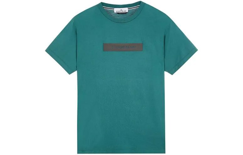Футболка унисекс зеленая Stone Island, зеленый