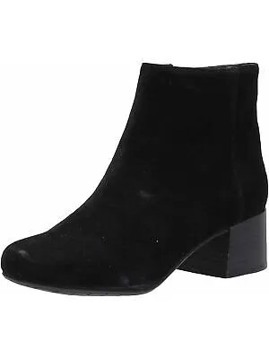 KENNETH COLE Женские черные кожаные ботильоны Road Stop с круглым носком на блочном каблуке 8,5 м