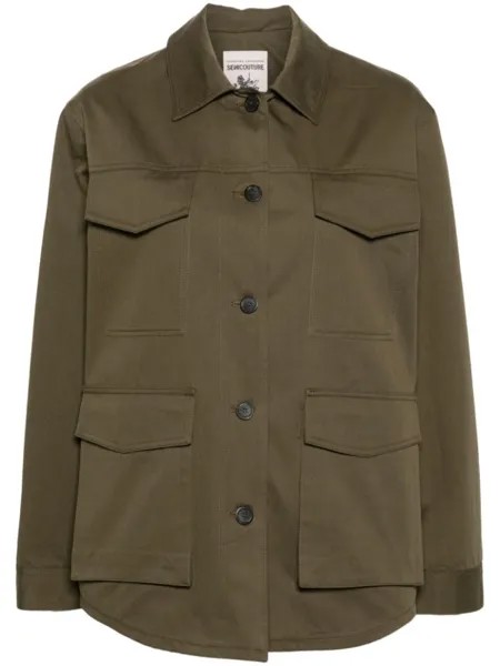Semicouture куртка в стиле милитари, зеленый
