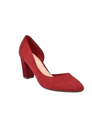 EVOLVE Женские красные туфли-лодочки Evolve на блочном каблуке с мягкой подкладкой, без шнуровки, 8,5 м