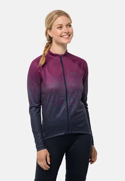 Велосипедная майка Morobbia Fz L/S Jack Wolfskin, красная сангрия