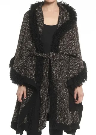 Пончо женское Maria Grazia Severi 1004/66600 черное S
