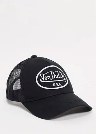 Черная кепка Von Dutch-Черный цвет
