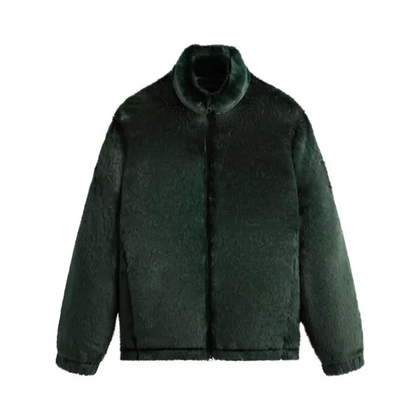 Куртка Kith Lloyd Faux Fur Track 'Stadium', зеленый