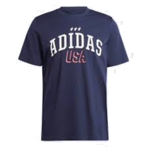 Футболка с рисунком американа размер азия Adidas, синий