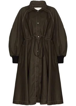 Elleme платье-пальто с объемными рукавами и кулиской