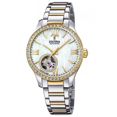 Наручные часы FESTINA Automatic, белый, мультиколор