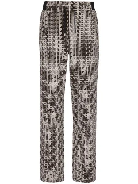 Balmain спортивные брюки с кулиской, черный