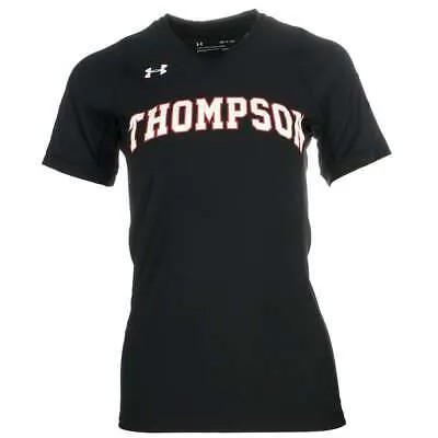 Спортивная футболка с короткими рукавами и круглым вырезом Under Armour SS Thompson, черная женская