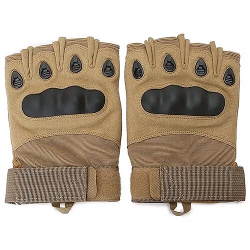 Перчатки тактические без пальцев Oakley (XL) (Песочный)