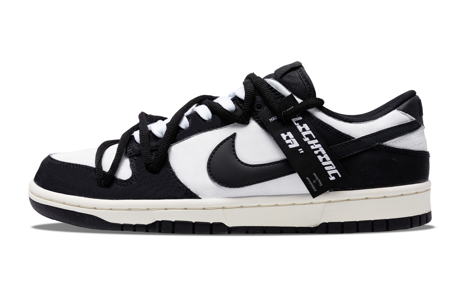 Кроссовки Nike Dunk Skateboarding Shoes Unisex Low-top White, черный/белый