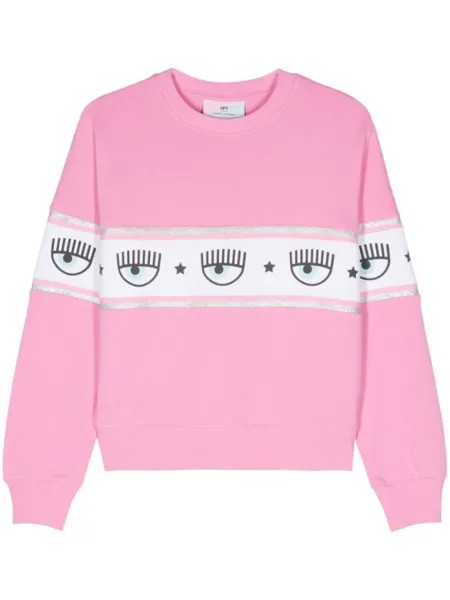 Толстовка с логотипом Logomania Chiara Ferragni, розовый