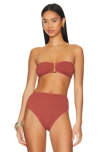 Бюстгальтер Bond Eye Blake Bandeau Bikini Top, цвет Terracotta Tiger