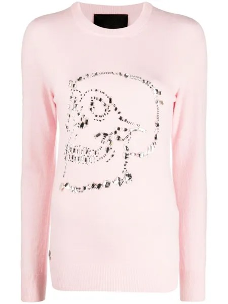 Декорированный джемпер Look At Me Philipp Plein, розовый