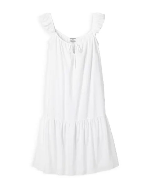 Ночная рубашка Celeste в швейцарский горошек Petite Plume, цвет White