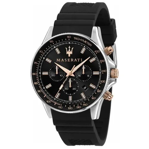 Наручные часы Maserati Наручные кварцевые часы Maserati R8871640002, черный, серебряный