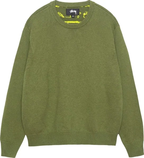 Свитер Stussy Laguna Icon 'Dark Green', зеленый