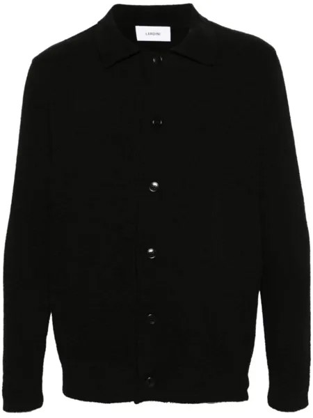 Lardini махровый кардиган, черный