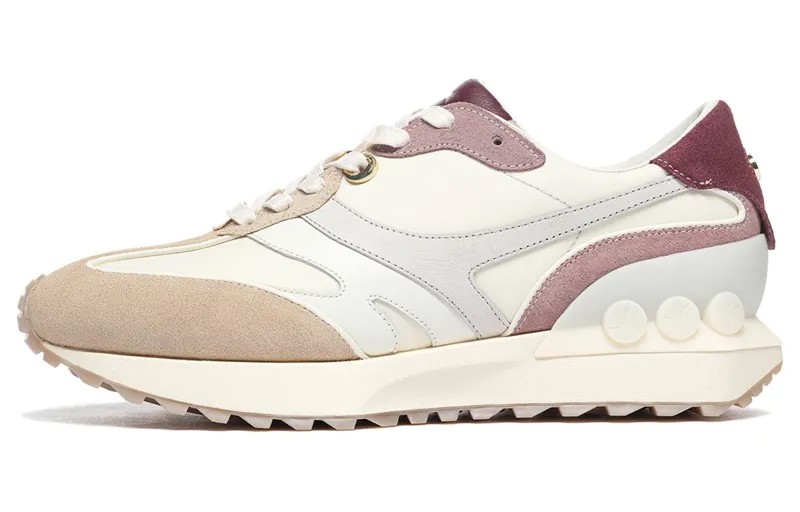 LI-NING 1990 1990 Lifestyle Shoes Women's Low-top Off-white / Cream Brown // Dark Purple Red