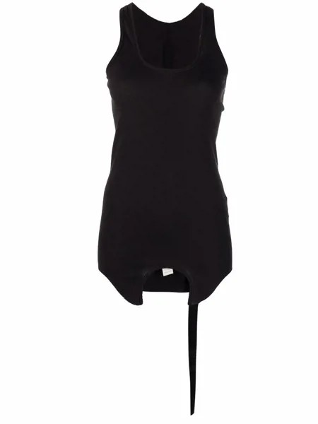 Rick Owens DRKSHDW asymmetric cotton vest top