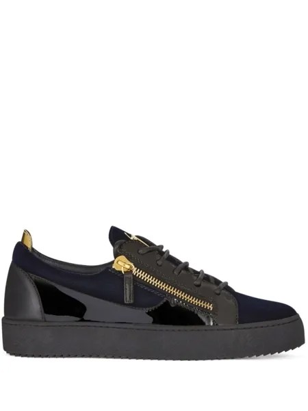Giuseppe Zanotti кроссовки Frankie на молнии, синий
