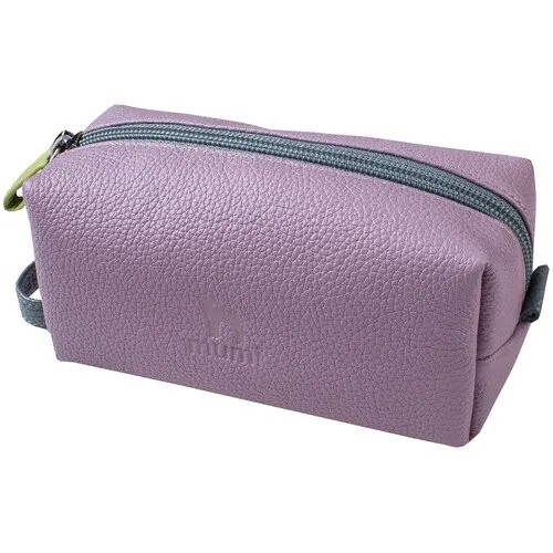 Косметичка Mumi сиреневый/голубой 376-32, натуральная кожа