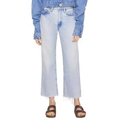 Женские укороченные джинсы Frame Le Jane Denim с необработанным краем и высокой посадкой BHFO 1121