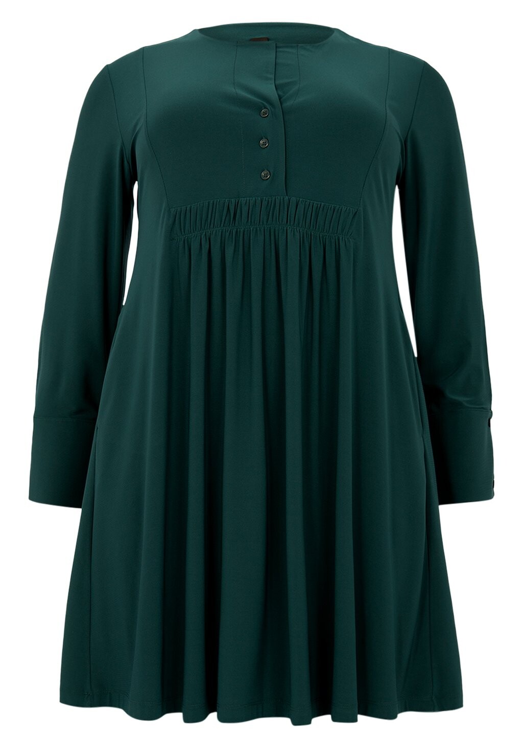 Платье-рубашка WITH LONG SLEEVES GROSSE GRÖSSEN Yoek, темно-зеленый