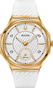 Японские наручные  женские часы Bulova 98R237. Коллекция CURV