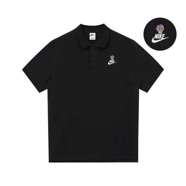 Рубашка-поло унисекс Nike, цвет Black