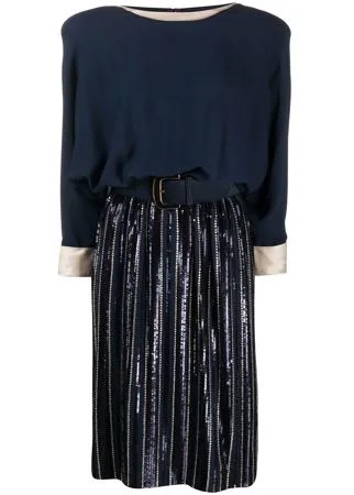 Valentino Pre-Owned платье миди 1980-х годов с поясом