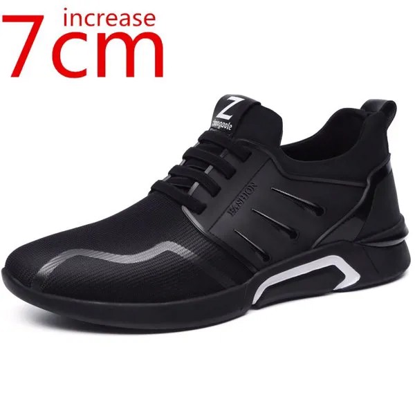 Кроссовки мужские увеличивающие рост 7 см, спортивная обувь для отдыха, новая невидимая обувь с подъемом внутри, корейский стиль