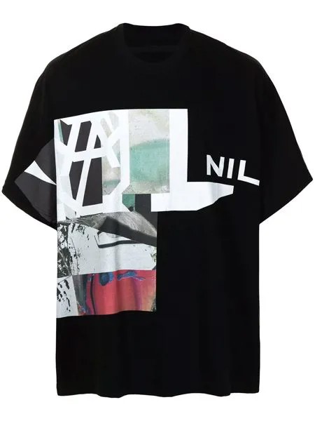 NILøS футболка с контрастным принтом