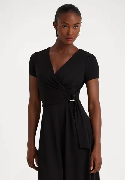 Платье из джерси Lauren Ralph Lauren KARLEE SHORT SLEEVE DAY DRESS, черный