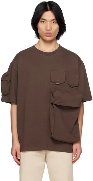 Коричневая футболка Le Raphia 'Le T-Shirt Bolso' Jacquemus